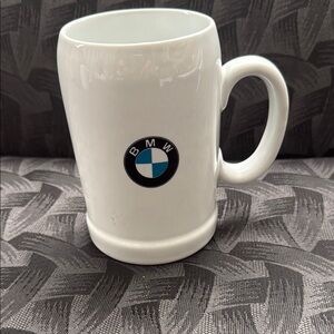 BMW White Ceramic Mug Beer Coffee Beverage Bavarian German auto